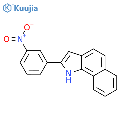 1H-Benz[g]indole, 2-(3-nitrophenyl)- structure