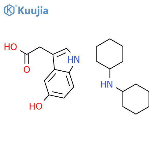 5-Hydroxyindole-3-acetic Acid (Dicyclohexylammonium) Salt structure