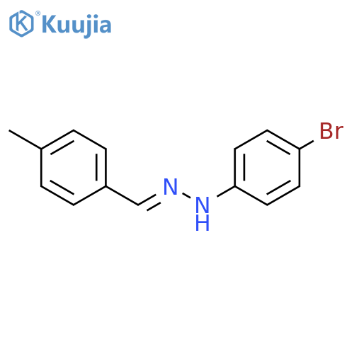 BENZALDEHYDE, 4-METHYL-, (4-BROMOPHENYL)HYDRAZONE structure