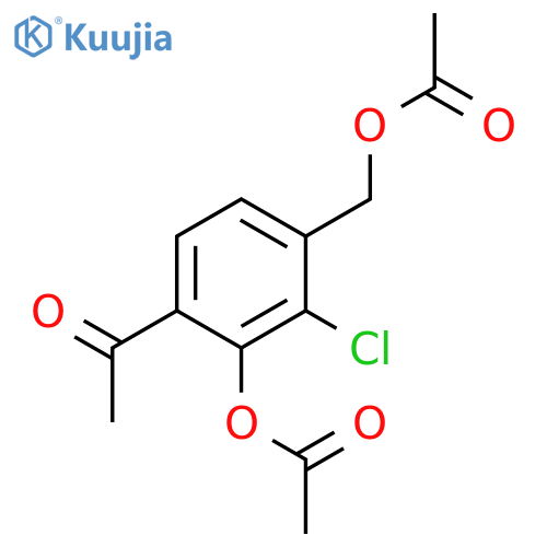 ETHANONE, 1-[2-(ACETYLOXY)-4-[(ACETYLOXY)METHYL]-3-CHLOROPHENYL]- structure