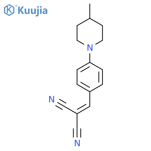 PROPANEDINITRILE, [[4-(4-METHYL-1-PIPERIDINYL)PHENYL]METHYLENE]- structure