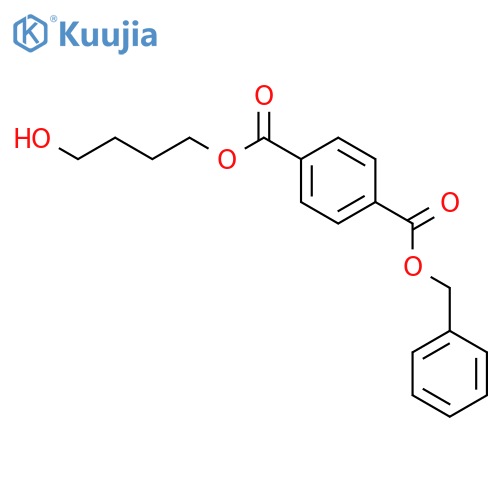 1,4-BENZENEDICARBOXYLIC ACID, 4-HYDROXYBUTYL PHENYLMETHYL ESTER structure