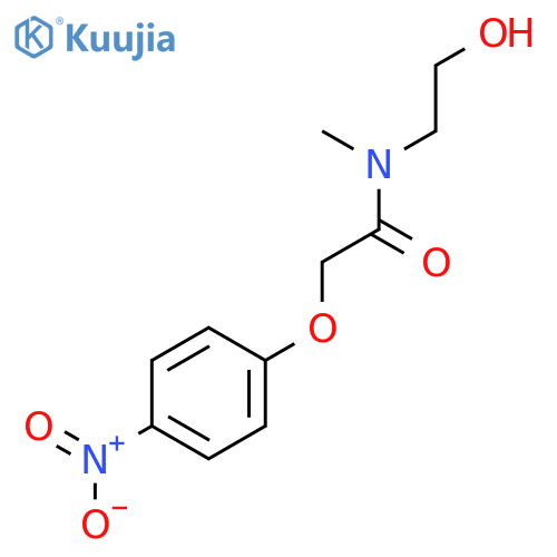 Acetamide, N-(2-hydroxyethyl)-N-methyl-2-(4-nitrophenoxy)- structure