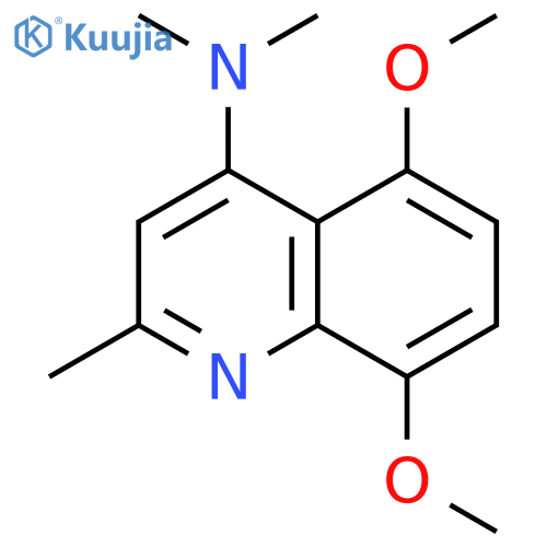 4-Quinolinamine, 5,8-dimethoxy-N,N,2-trimethyl- structure