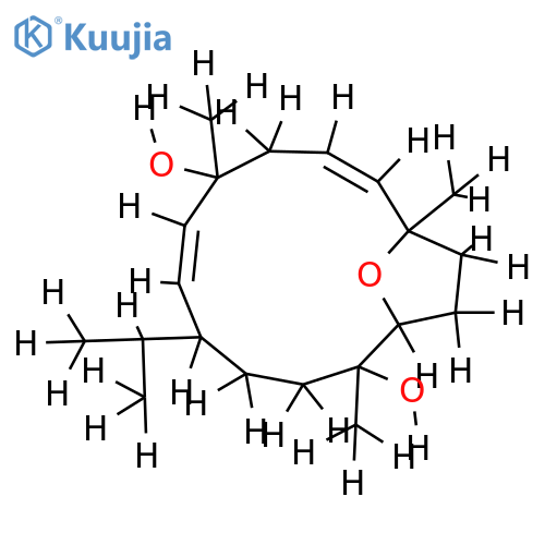 (1S,2E,4S,6E,11S,12R)-8,11-Epoxy-2,6-cembradiene-4,12-diol structure