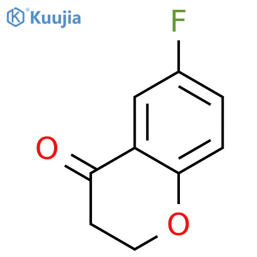 6-fluoro-3,4-dihydro-2H-1-benzopyran-4-one structure