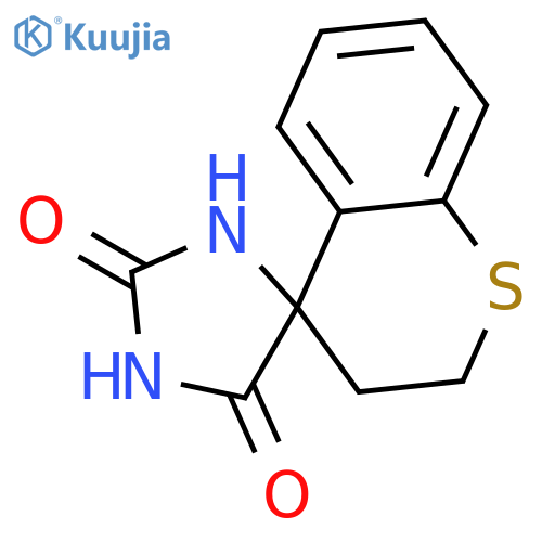 Spiro[4H-1-benzothiopyran-4,4'-imidazolidine]-2',5'-dione, 2,3-dihydro- structure