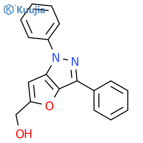 1H-FURO[3,2-C]PYRAZOLE-5-METHANOL, 1,3-DIPHENYL- structure