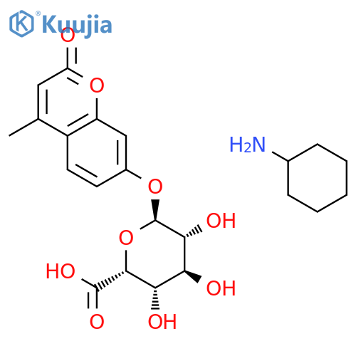 4-Methylumbelliferyl a-L-Idopyranosiduronic Acid Cyclohexylammonium Salt structure