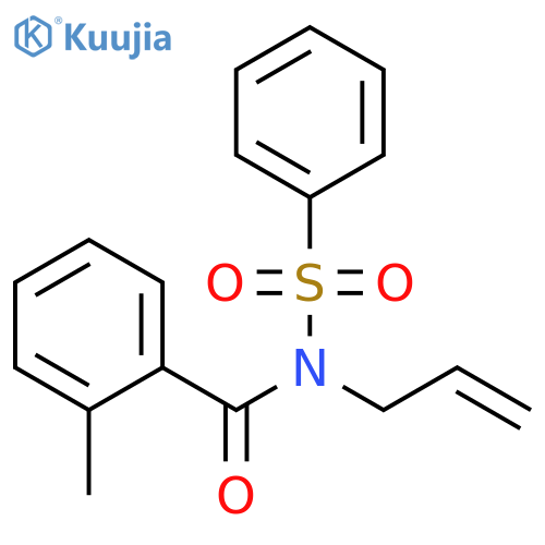 Benzamide, 2-methyl-N-(phenylsulfonyl)-N-2-propenyl- structure