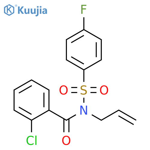 Benzamide, 2-chloro-N-[(4-fluorophenyl)sulfonyl]-N-2-propenyl- structure