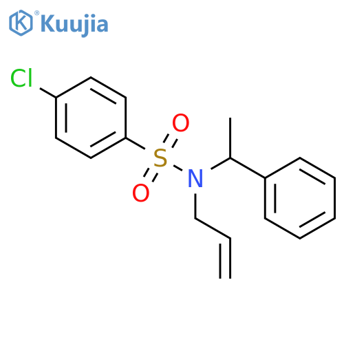Benzenesulfonamide, 4-chloro-N-(1-phenylethyl)-N-2-propenyl- structure