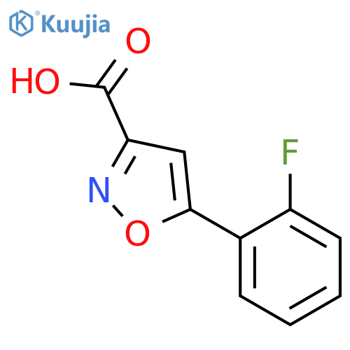 5-(2-fluorophenyl)-1,2-oxazole-3-carboxylic Acid structure