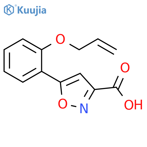 3-Isoxazolecarboxylic acid, 5-[2-(2-propenyloxy)phenyl]- structure