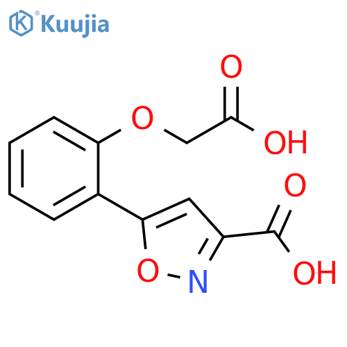 3-Isoxazolecarboxylic acid, 5-[2-(carboxymethoxy)phenyl]- structure