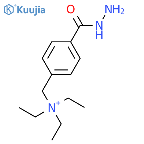 BENZENEMETHANAMINIUM, N,N,N-TRIETHYL-4-(HYDRAZINOCARBONYL)- structure