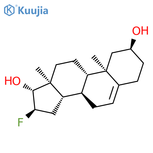 Androst-5-ene-2,17-diol, 16-fluoro-, (2a,16a,17b)- structure