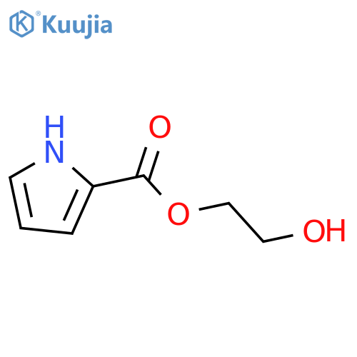 1H-Pyrrole-2-carboxylicacid,2-hydroxyethylester(9CI) structure