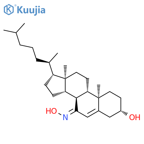 Cholest-5-en-7-one, 3-hydroxy-, oxime, (3b)- structure