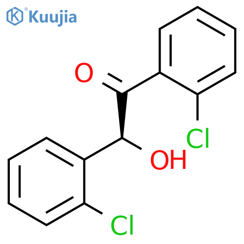 ETHANONE, 1,2-BIS(2-CHLOROPHENYL)-2-HYDROXY-, (2S)- structure