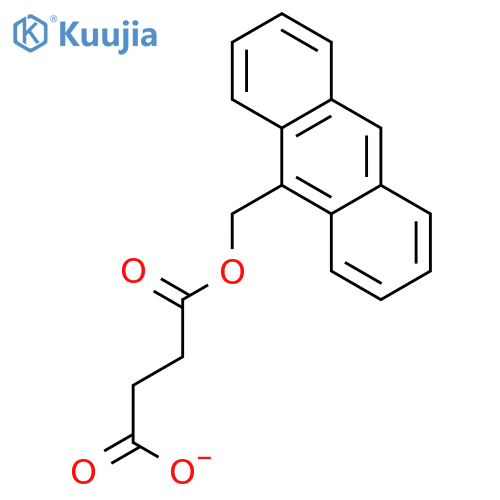 BUTANEDIOIC ACID, MONO(9-ANTHRACENYLMETHYL) ESTER structure