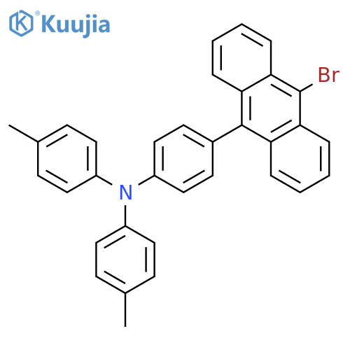 BENZENAMINE, 4-(10-BROMO-9-ANTHRACENYL)-N,N-BIS(4-METHYLPHENYL)- structure