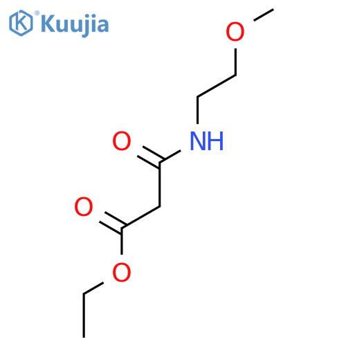 PROPANOIC ACID, 3-[(2-METHOXYETHYL)AMINO]-3-OXO-, ETHYL ESTER structure