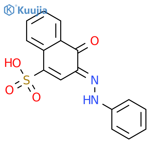 Sodium;(3z)-4-oxo-3-(phenylhydrazinylidene)naphthalene-1-sulfonic Acid structure