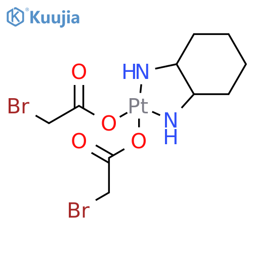 (2-azanidylcyclohexyl)azanide;2-bromoacetic Acid;platinum(2+) structure