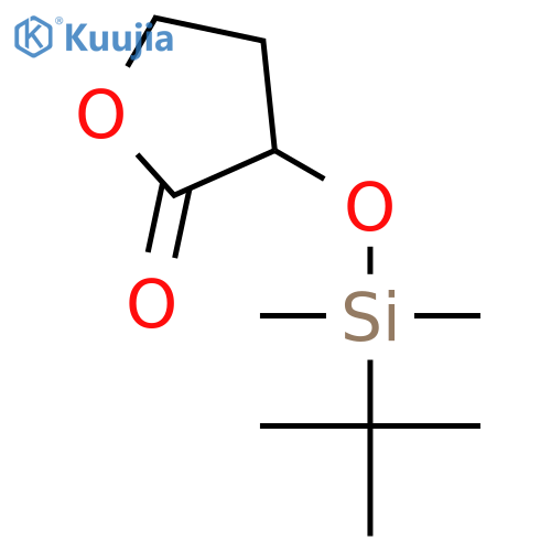 (+)-(3R)-3-{tert-Butyl(dimethyl)silyloxy}dihydrofuran-2(3H)-one structure