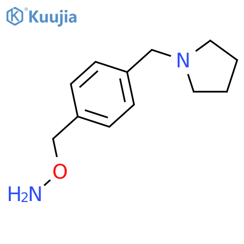 Pyrrolidine, 1-[[4-[(aminooxy)methyl]phenyl]methyl]- structure