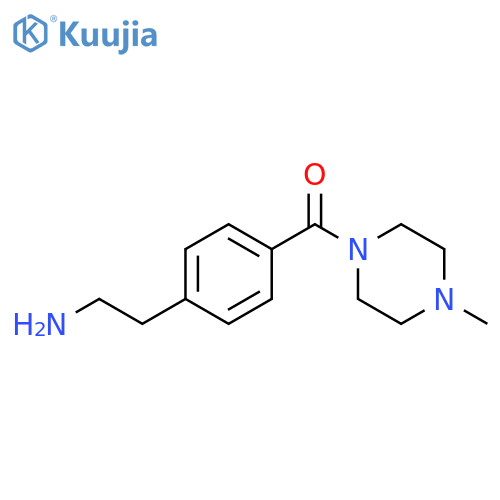 [4-(2-aminoethyl)phenyl](4-methyl-1-piperazinyl)-Methanone structure
