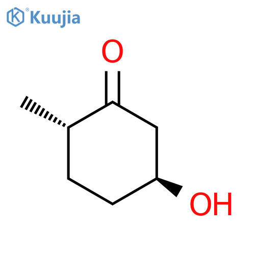 Cyclohexanone, 5-hydroxy-2-methyl-, (2S-trans)- structure