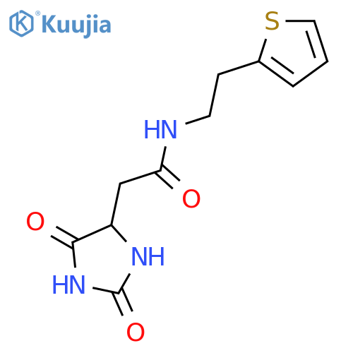 4-Imidazolidineacetamide, 2,5-dioxo-N-[2-(2-thienyl)ethyl]- structure