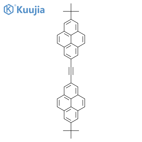 Pyrene, 2,2'-(1,2-ethynediyl)bis[7-(1,1-dimethylethyl)- structure