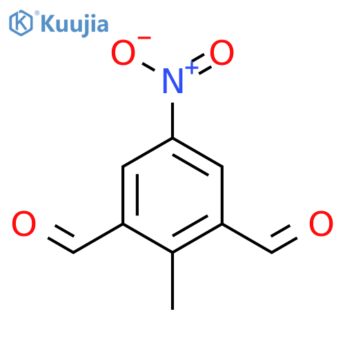 1,3-Benzenedicarboxaldehyde, 2-methyl-5-nitro- structure