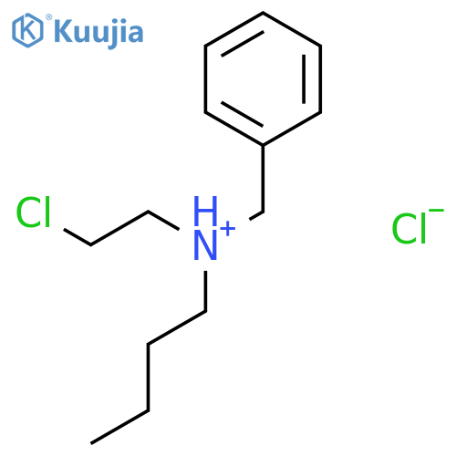 N-benzyl-N-(2-chloroethyl)butan-1-aminium chloride structure