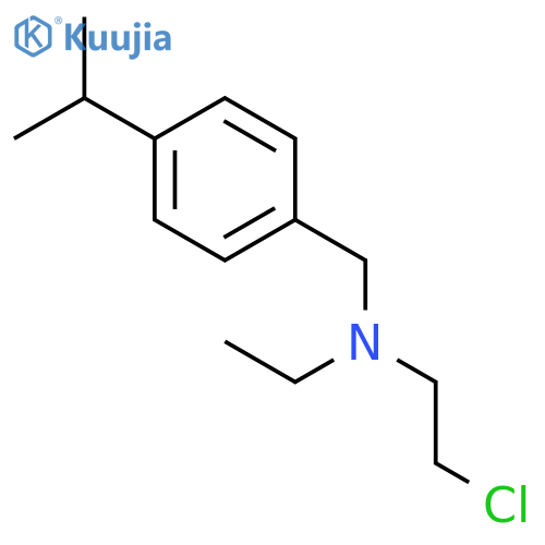 2-chloro-N-ethyl-N-[4-(propan-2-yl)benzyl]ethanamine structure
