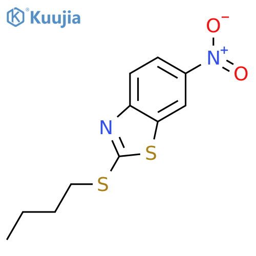 2-(butylsulfanyl)-6-nitro-1,3-benzothiazole structure