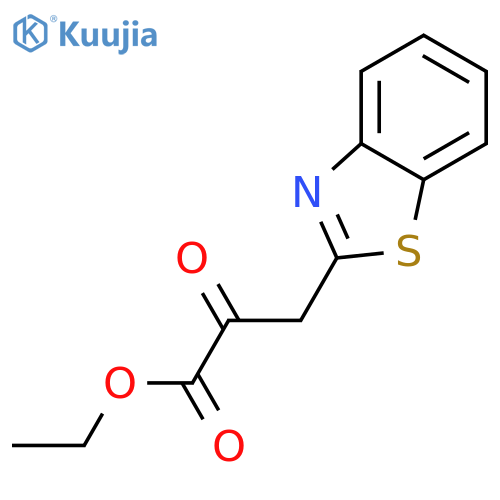 ethyl 3-(1,3-benzothiazol-2-yl)-2-oxopropanoate structure