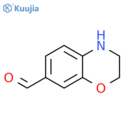 3,4-DIHYDRO-2H-BENZO[B][1,4]OXAZINE-7-CARBALDEHYDE structure