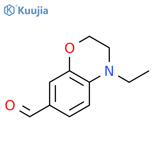 2H-1,4-BENZOXAZINE-7-CARBOXALDEHYDE, 4-ETHYL-3,4-DIHYDRO- structure
