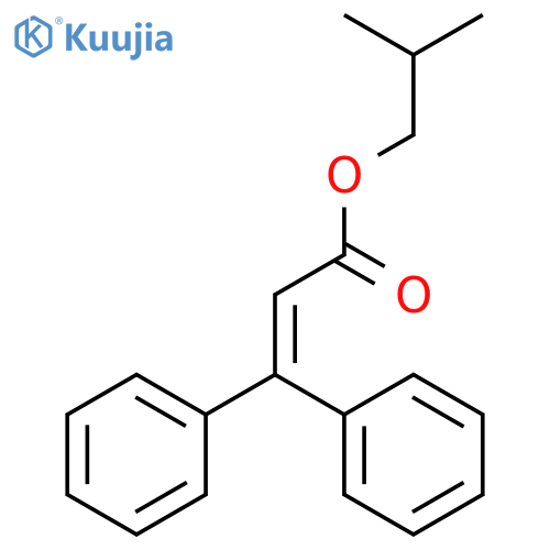 2-Propenoic acid, 3,3-diphenyl-, 2-methylpropyl ester structure