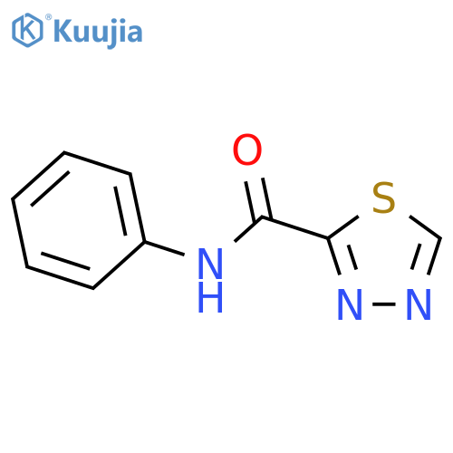 1,3,4-Thiadiazole-2-carboxamide, N-phenyl- structure