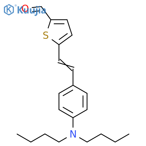 2-Thiophenecarboxaldehyde, 5-[2-[4-(dibutylamino)phenyl]ethenyl]- structure