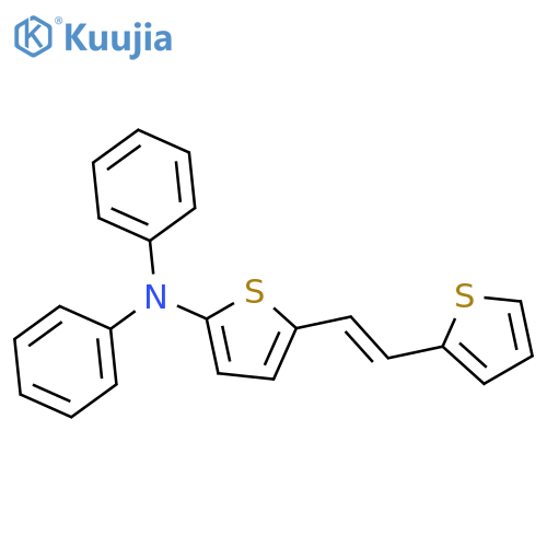 2-Thiophenamine, N,N-diphenyl-5-[(1E)-2-(2-thienyl)ethenyl]- structure