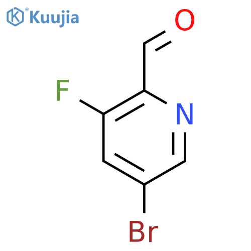 5-bromo-3-fluoropyridine-2-carbaldehyde structure