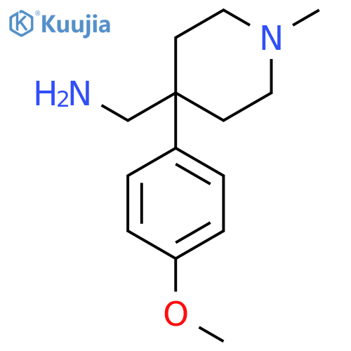 4-PIPERIDINEMETHANAMINE, 4-(4-METHOXYPHENYL)-1-METHYL- structure
