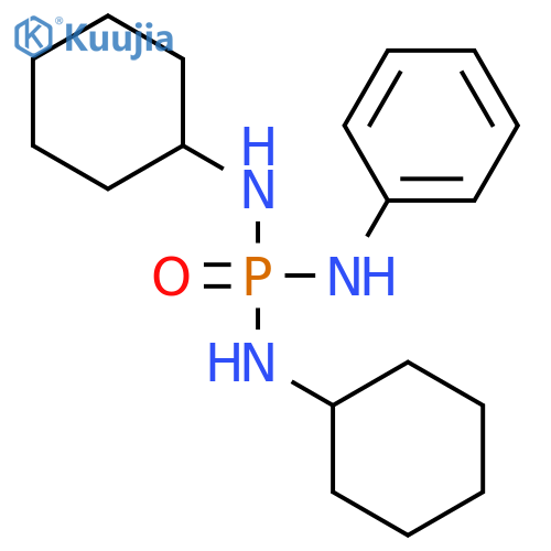 Phosphoric triamide, N,N'-dicyclohexyl-N''-phenyl- structure
