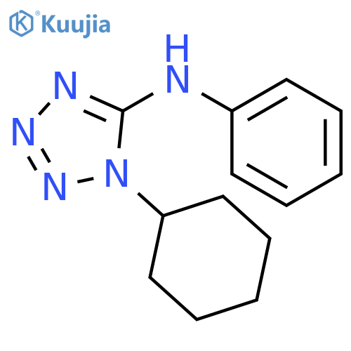 1H-Tetrazol-5-amine,1-cyclohexyl-N-phenyl- structure